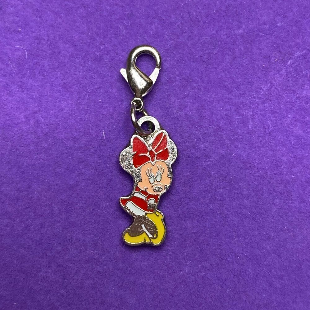 💛 Classic Silver Tone Disney Minnie Mouse Charm